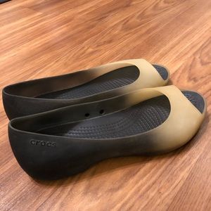 🔴SALE! Crocs Ombre Peep Toe Flats